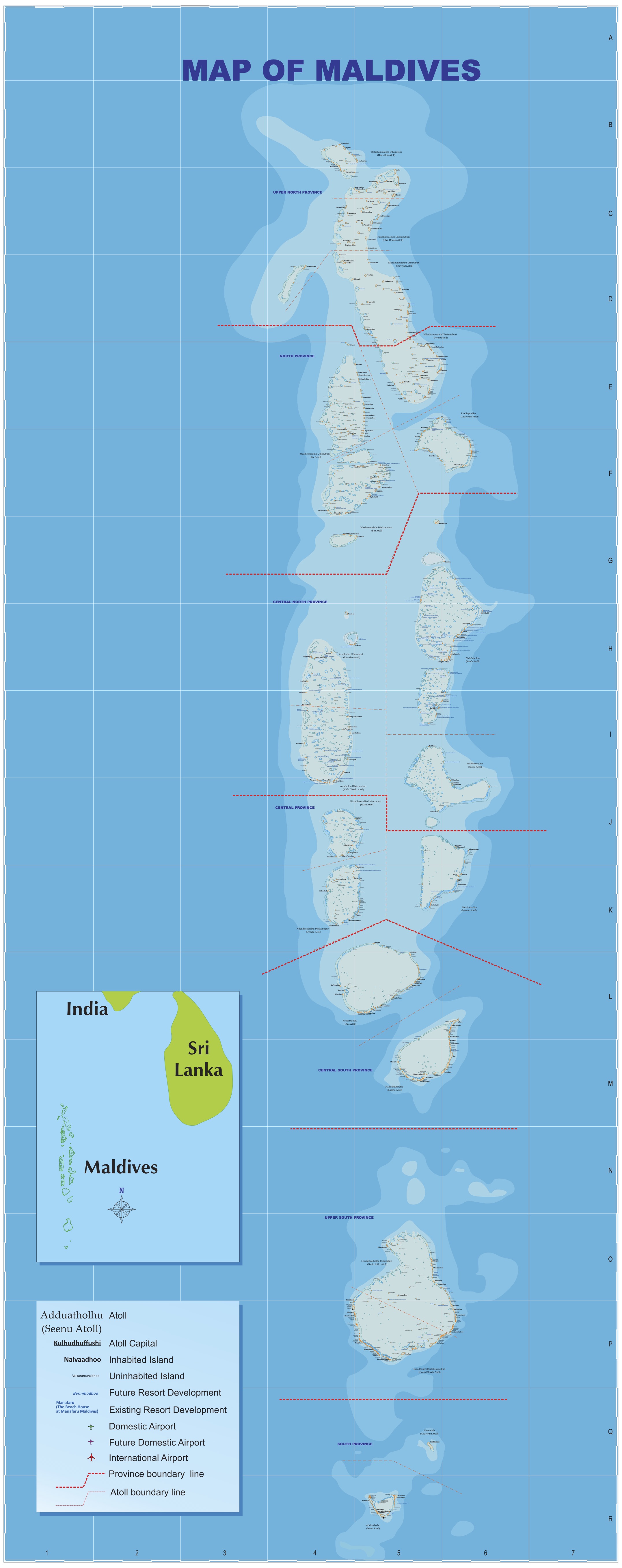 Maldives map